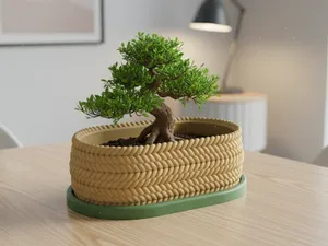 Knitted Bonsai Planter