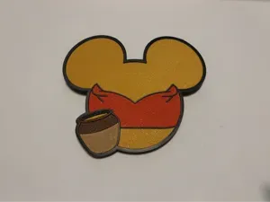 Disney DCL Pooh Door Magnet - No AMS - Multipart