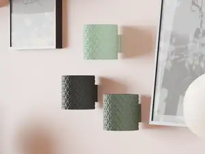 Modern Wall Mounted Plantpot. Dragon Scale Planter