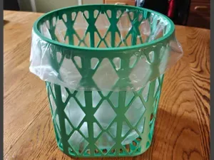 Large Round‑Top Square Base Wastebasket