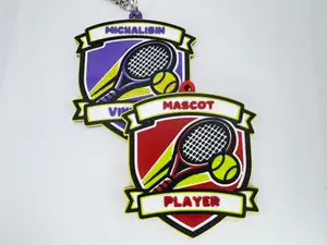 Customizable Tennis Bag Tag / Keychain