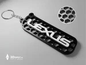 Lexus logo keychain
