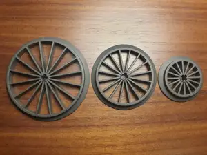 Legos train wheels in all sizes, small medium big