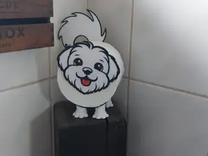 ToiDOG 1.0 Malteser Hund Toilettenpapier Bad Deko