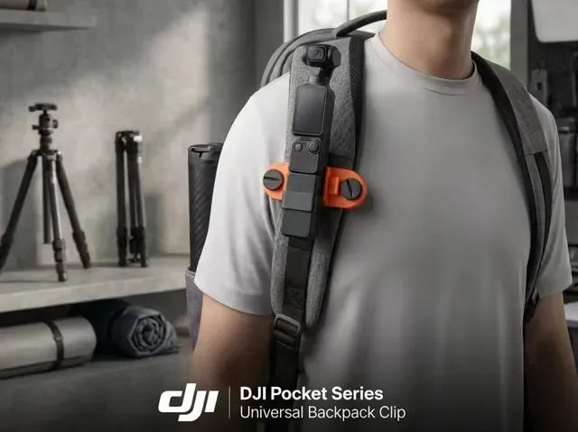 DJI Osmo Pocket 3 & Pocket 4 背包夹