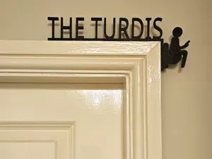 The Turdis - Funny Door Corner Sign