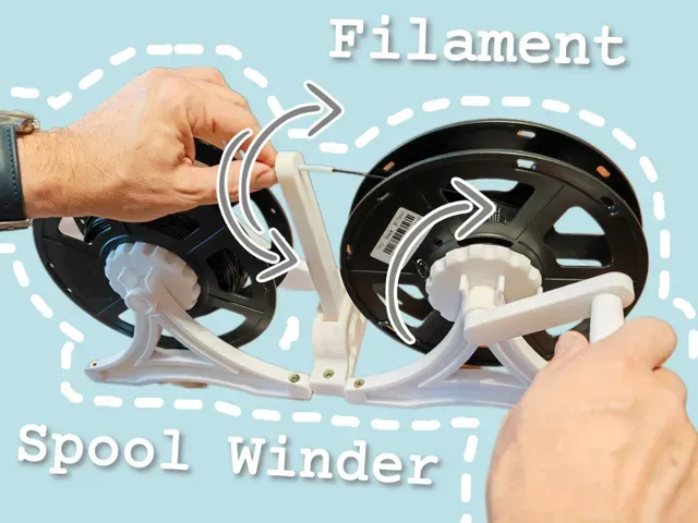 Filament Spool Winder (Yarn remix)