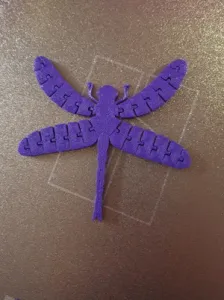 Flexi Articulated Dragonfly Print in Place