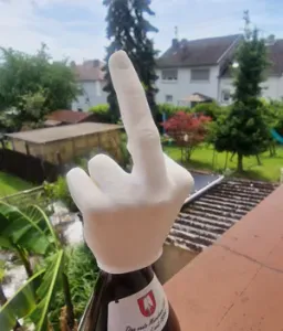 Beer Bottle Cap German Glass Bottles Middlefinger