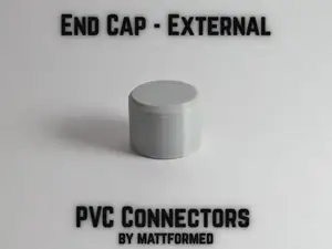PVC External End Cap (All Sizes)