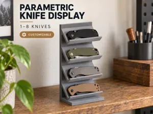 Parametric Knife Display (1-8 knives) Customize