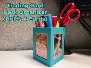 Trading Card Office Supply Holder - Holds 4 Cards