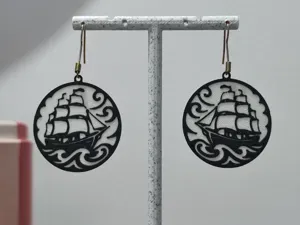 Aretes Barco Velero Sailor