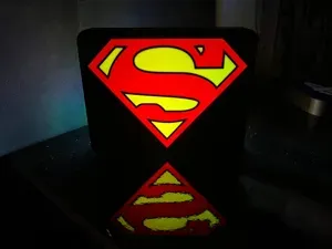 SuperMan LightBox - scatola luminosa superman