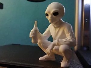 Slavic Alien Chilling & Squatting