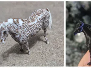mini scultura cavallo 3d