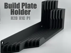H2D X1C P1S P1P Build Plate Holder Wall Mount