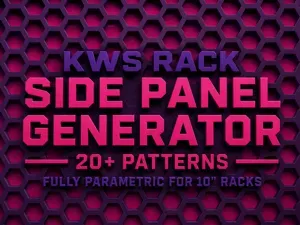 KWS RACK Side Panel Generator 20+ Patterns +Vented