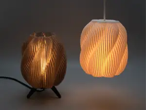 The striped swirl lamp