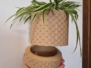 Minimalist Wall Planter with Integrated Drip Tray