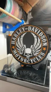 Double sided Motorcycle wall hanging lightbox