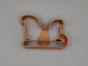 Santa Sleigh Cookie Cutter | Christmas Shape Clay