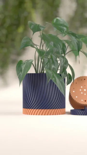 planter with drainage tray. easy quick print — Фото 3 из 11