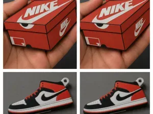 Nike Air y caja de zapatillas llaveros abrelata 3D