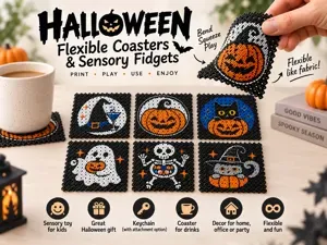 Halloween Flexible Mesh Coasters