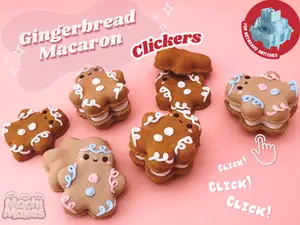 Gingerbread Macaron Fidget Clicker! 