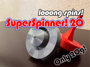 SuperSpinner! 20 Long Spinning Top —  Only 20g