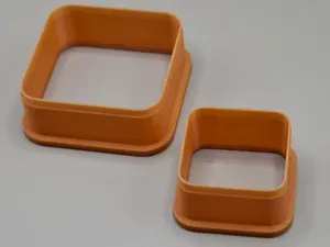 Rounded Square Cutter Geometric Shape Cookie Clay