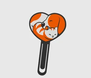 BookMark Dog and Cat Puppy Love Cute Kawaii