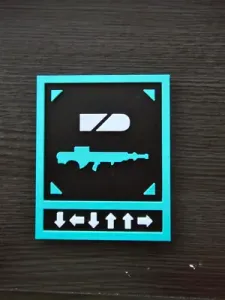 Magnetic Helldivers 2 Autocannon Plaque