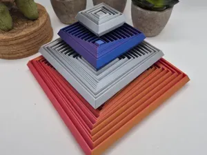 Fractal Square Fidget Toy - 4 Sizes