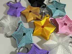 Star-Shaped Fidget Keychain
