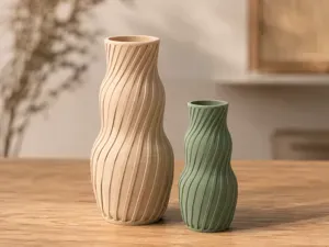 Twisted Spiral Vase – Modern Sculptural Decor