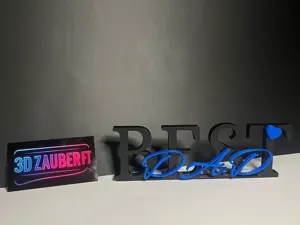 Best DAD - 3D Schriftzug