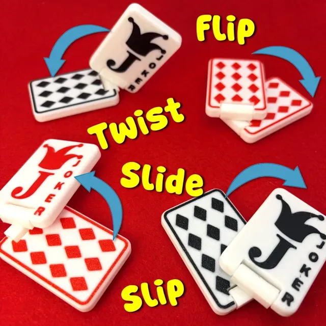 Joker Card Slider + Flip Fidget (Print in Place) — Image 8 of 12