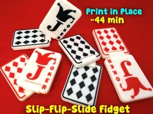 Joker Card Slider + Flip Fidget (Print in Place)