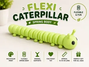 Flexi Caterpillar | Spring Body Fidget Toy
