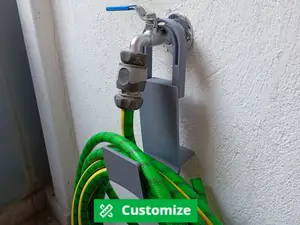 garden water faucet hose holder customizable