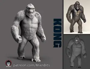 King Kong 13 cm tall