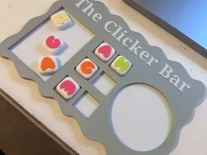 The Clicker Bar Fidget Tray Organiser