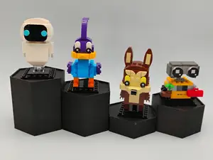Hexagonal Display Stands for Brickheadz/Funko Pops