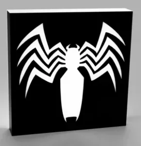 Venom symbol LED lamp