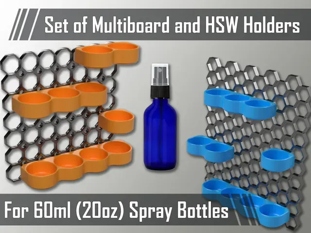 HSW and Multiboard Holders for 60ml Spray Bottles