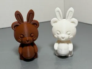 Easter Teddy Bear with Bunny Ears and Egg