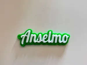 Anselmo name keychain