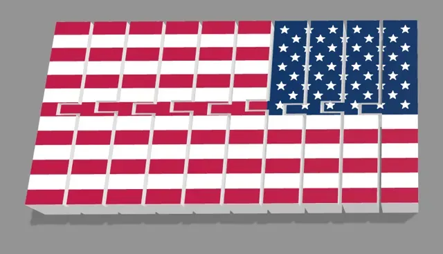 USA flag flexi toy — Image 8 of 10